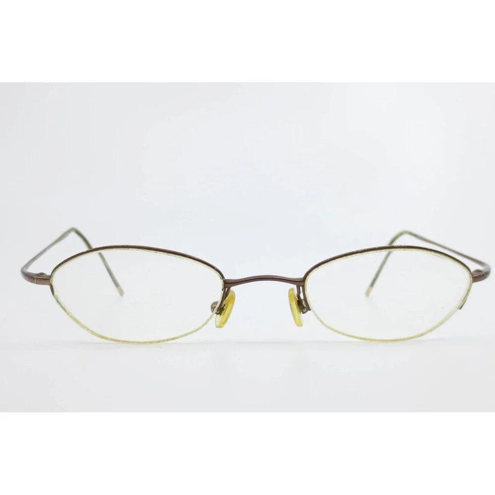 Ralph Lauren RL 1354 Brown Oval Metal Eyeglasses Frames Italy 140 39229
